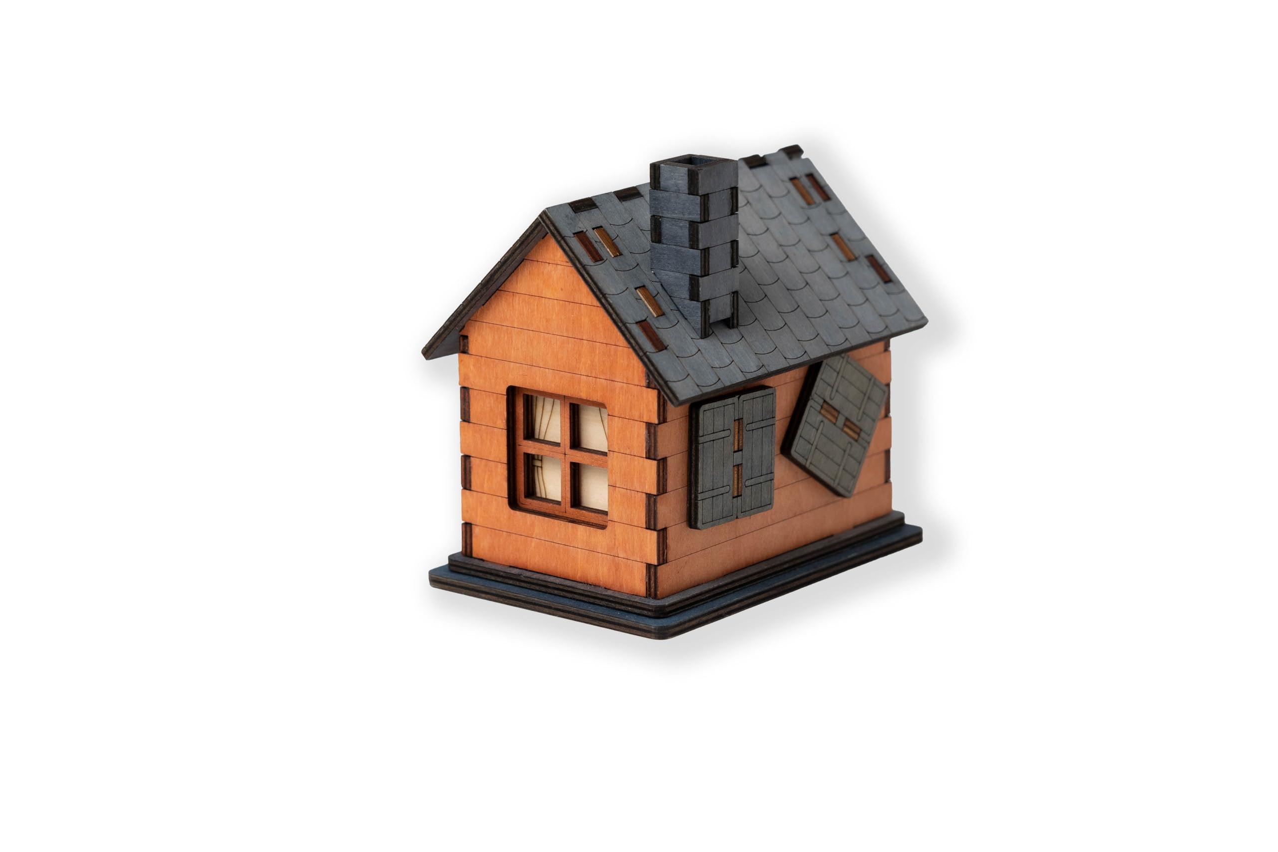 The House, Juego de Rompecabezas en Madera, Caja Secreta con Código QR, 1-6 Jugadores, A Partir de 6 Años