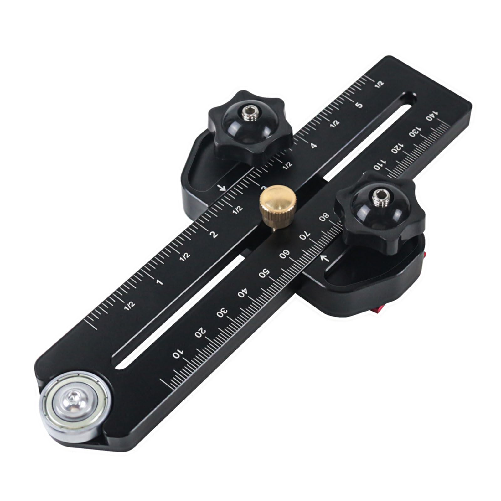 Kalttoy Black Thin Jigs Table Sawing Jigs Guide For Repeat Narrow Strips Cut Woodworking Tool For Router Table Sawing Band Adjustable Depth Stop