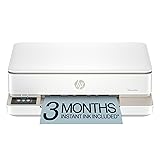 HP Envy 6155e Wireless All-in-One Color Inkjet Printer, Portobello, Print, scan, copy, Duplex printing Best-for-home, 3 month Instant Ink trial included, AI-enabled (714L5A)