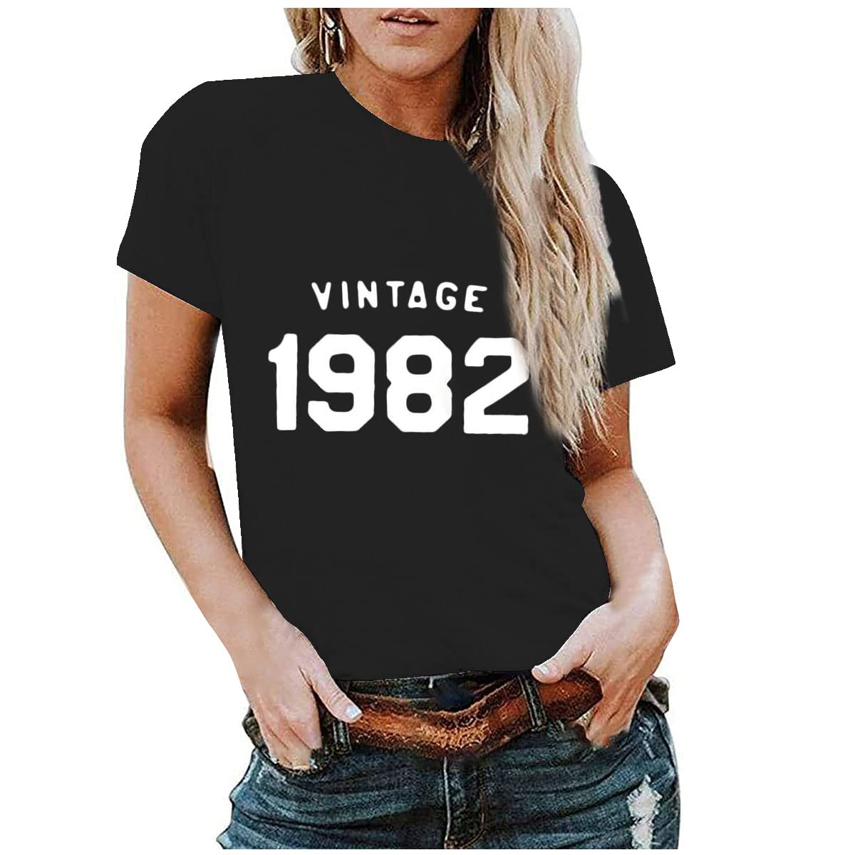 Bartira Spring and Summer Fashion Women's Cotton Round Neck Elegant Temperament Loose Short Sleeve T-Shirt