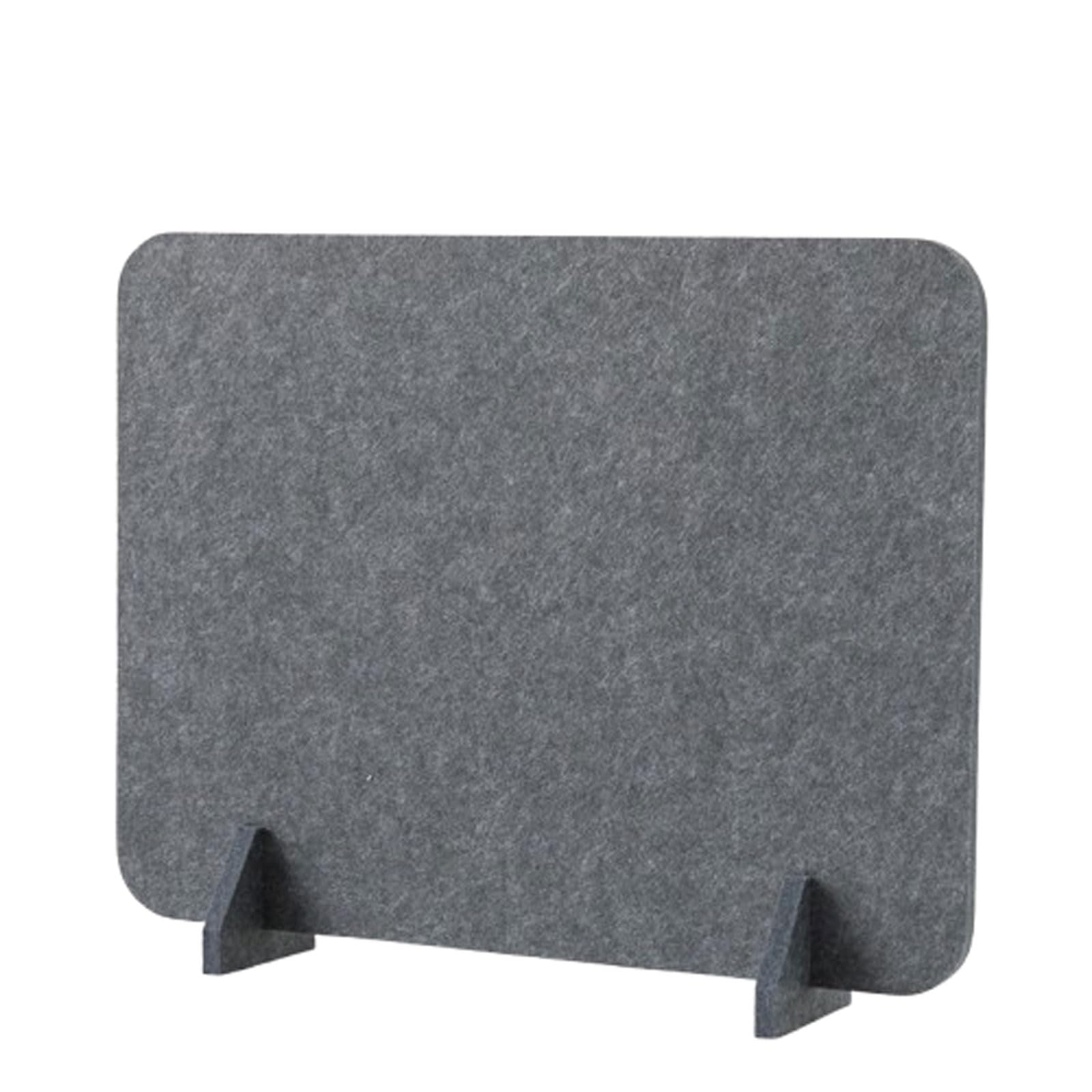 30x40cm,Acoustic Freestanding Desktop Partition,Felt Screen Reduce Noise And Visual Distractions For Classroom Office(Dark Gray)