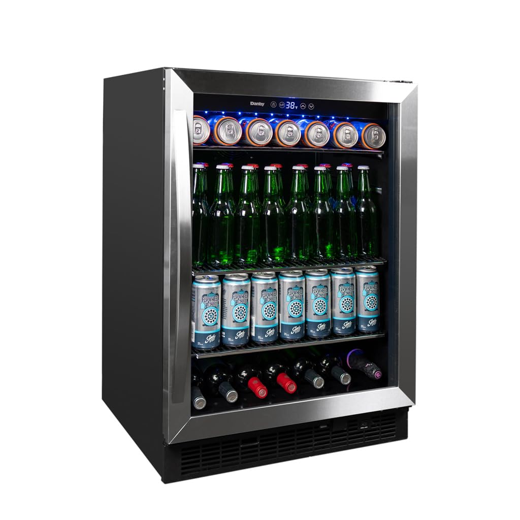 Danby 5.7 Cu. Ft. Built-In Beverage Center In Stainless Steel Dbc057a1bss on Fridge.com - View 2