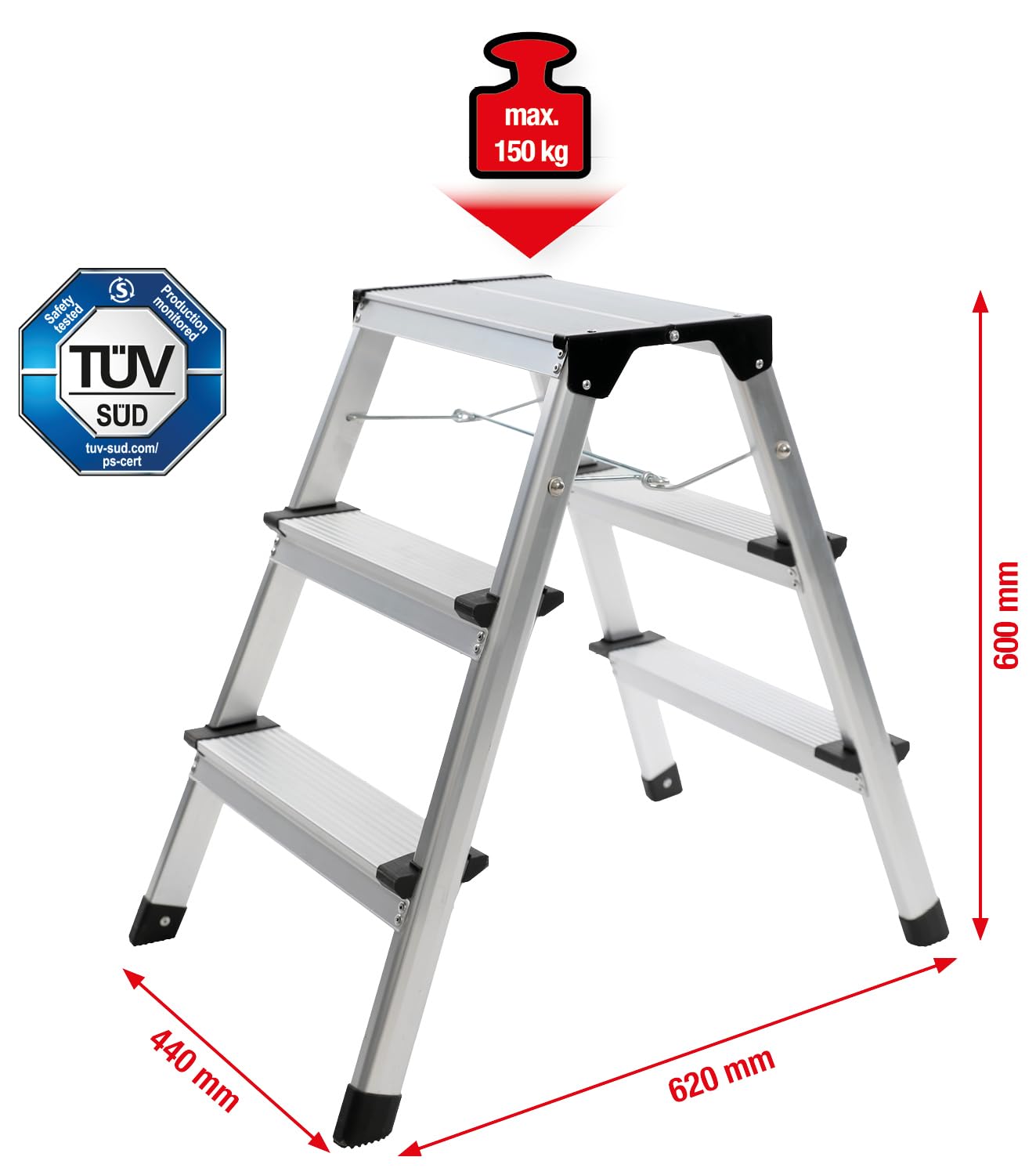 KS TOOLS 800.0965 Escabeau en Aluminium