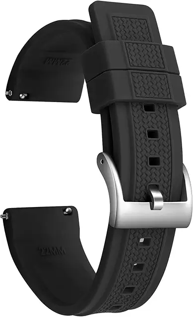 Cinturino Tropic Uomo 22mm/20mm Silicone Sportivo Impermeabile Sgancio Rapido