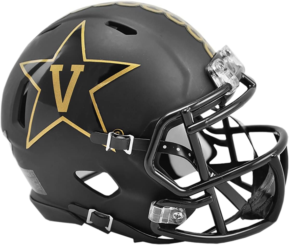 Riddell NCAA Unisex-Adult Helmet Replica Mini Speed Style Matte Black