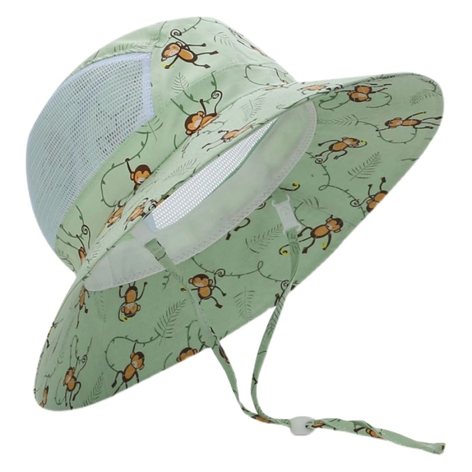 Kinder-Sommerhut, Kinder-Sonnenhüte, UV-Schutz-Mesh, Jungen- und Mädchen-Sonnenhüte, Sommer-dünne Baby-Sonnenhüte, Strände (Weiß S 2 4Y)