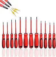 Jogo De Chaves Fenda E Estrela Isoladas Eletricista Kit com 12 pçs Profissional