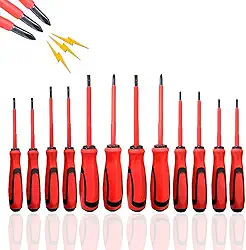 Jogo De Chaves Fenda E Estrela Isoladas Eletricista Kit com 12 pçs Profissional