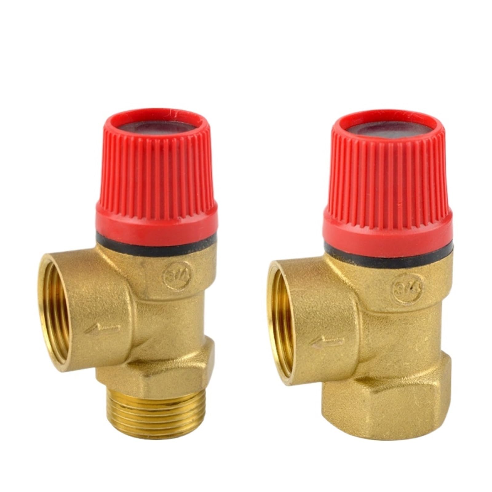 Valvola Sicurezza Ottone Pressione di scarico in ottone fissa G1/2" 3/4" 1" maschio femmina 1-10 bar