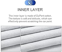 Vista 5 de Waterproof Car Cover Compatible with Dacia Duster Logan MCV Sandero Dust-Proof Windproof Rain Snow Weather Effectively Protect Car Paint