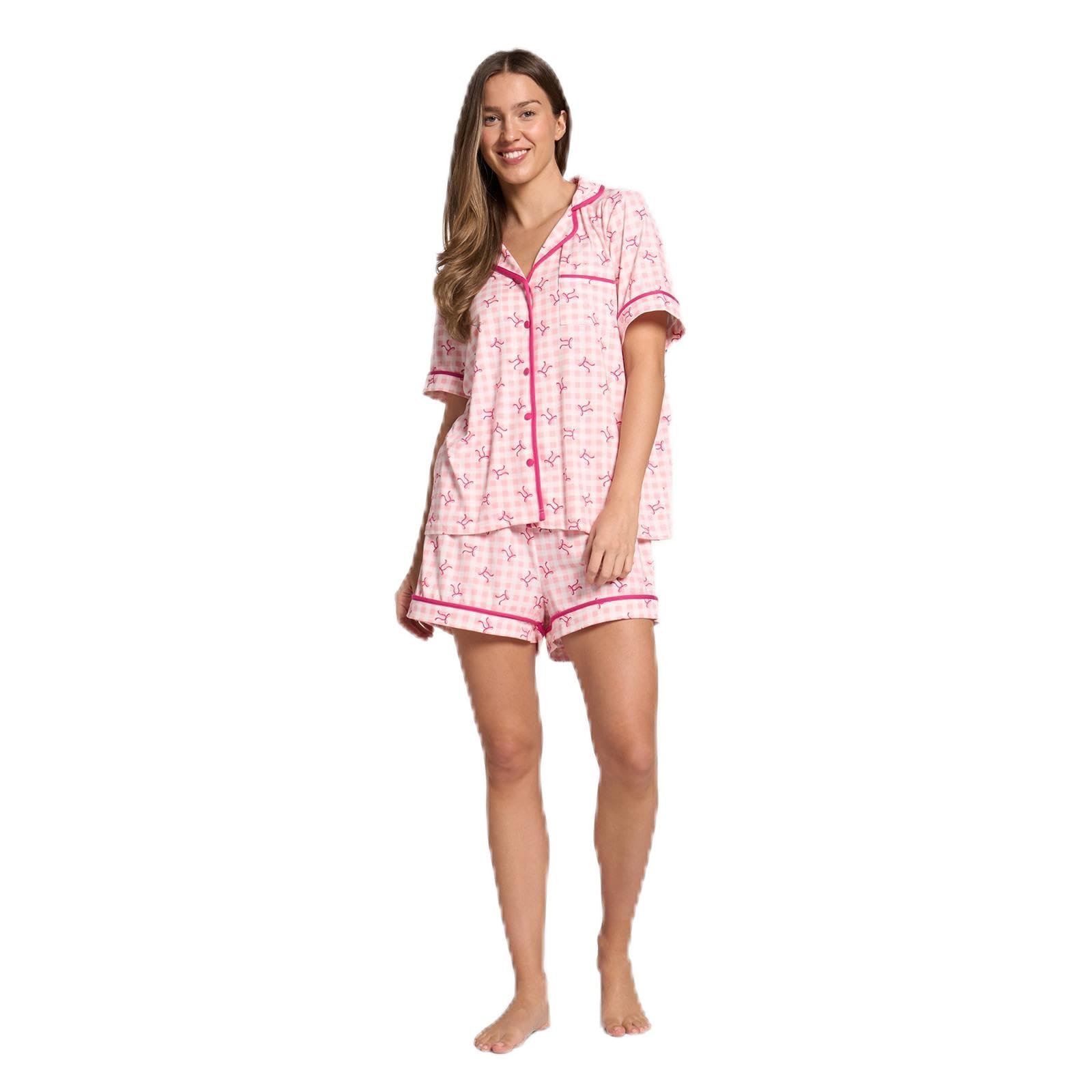 OHS Women's Pyjama Set - Jersey - Pink - L/XL