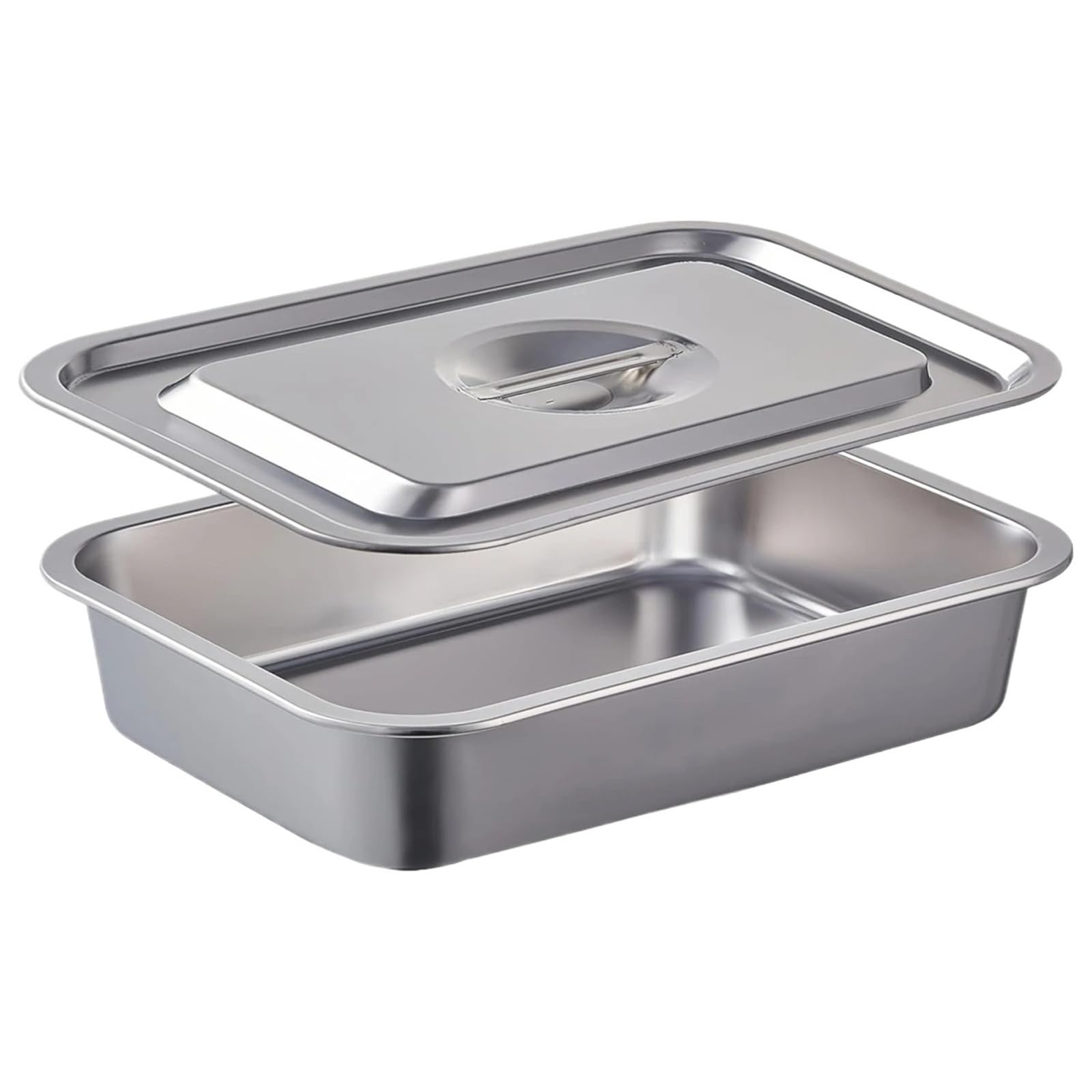Plateau de cuisson pour assiette de poisson grillé grand plat inox