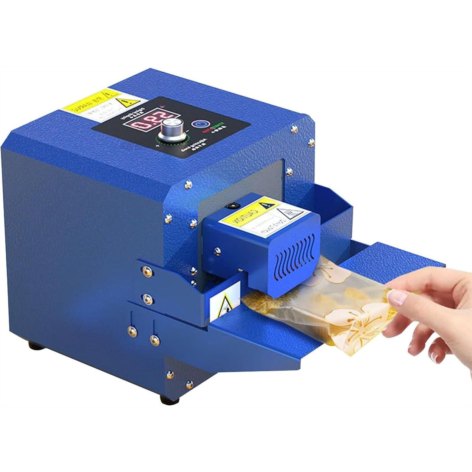 Machine d'emballage Alimentaire - Scelleuse de Film Automatique 300W pour sachets multifonctionnels en Plastique, thé et Aliments - Scellage continu à 5 m,