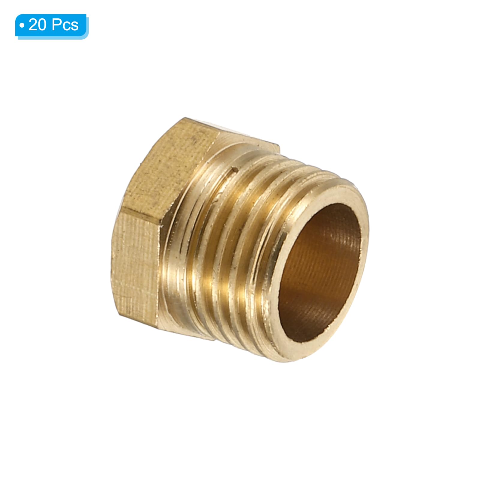 PATIKIL G1/4 Brass Pipe Plug - Image 3
