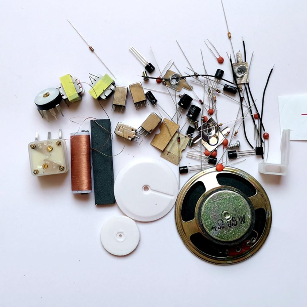 1 kit de 7 tubes AM radio électronique DIY kit d'apprentissage électronique HX108-2 kit DIY sans batterie facile à installer