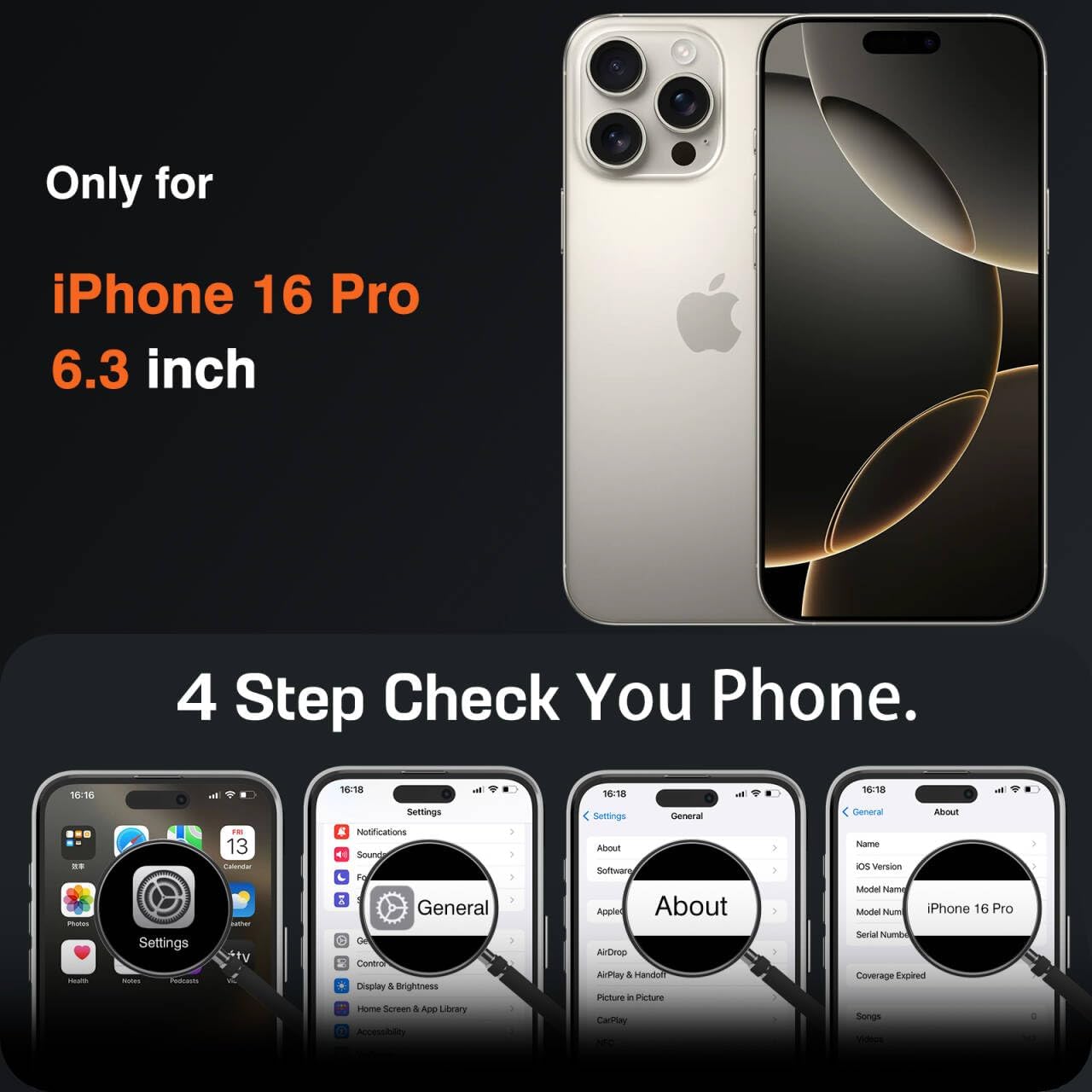 LOHASIC for iPhone 16 Pro Leather Case MagSafe, Two-Tone Magnetic Soft PU Leather Phone Case for Men & Women, Slim Designer Cover for iPhone 16 Pro 6.3" (2024), Brown White - Image 2