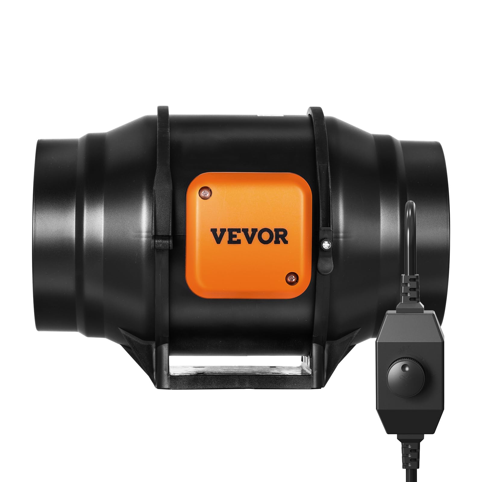 VEVOR Ventola per Condotto in Linea 306 x 255 x 212 mm Ventola di Scarico Silenziosa con Regolatore Velocità Variabile, Motore CA, per Booster Raffreddamento, Tende Coltivazione, Coltura idroponica