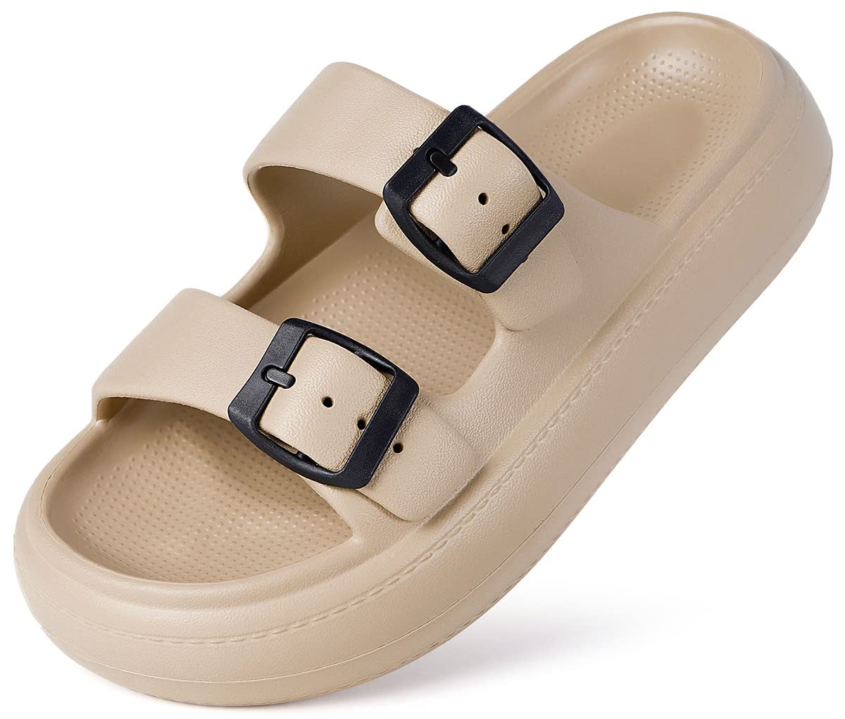 Gaatpot Zapatilla de Baño Niños Niña Chanclas Zapatos de Playa y Piscina Ajustable Doble Hebilla Sandalias Antideslizantes
