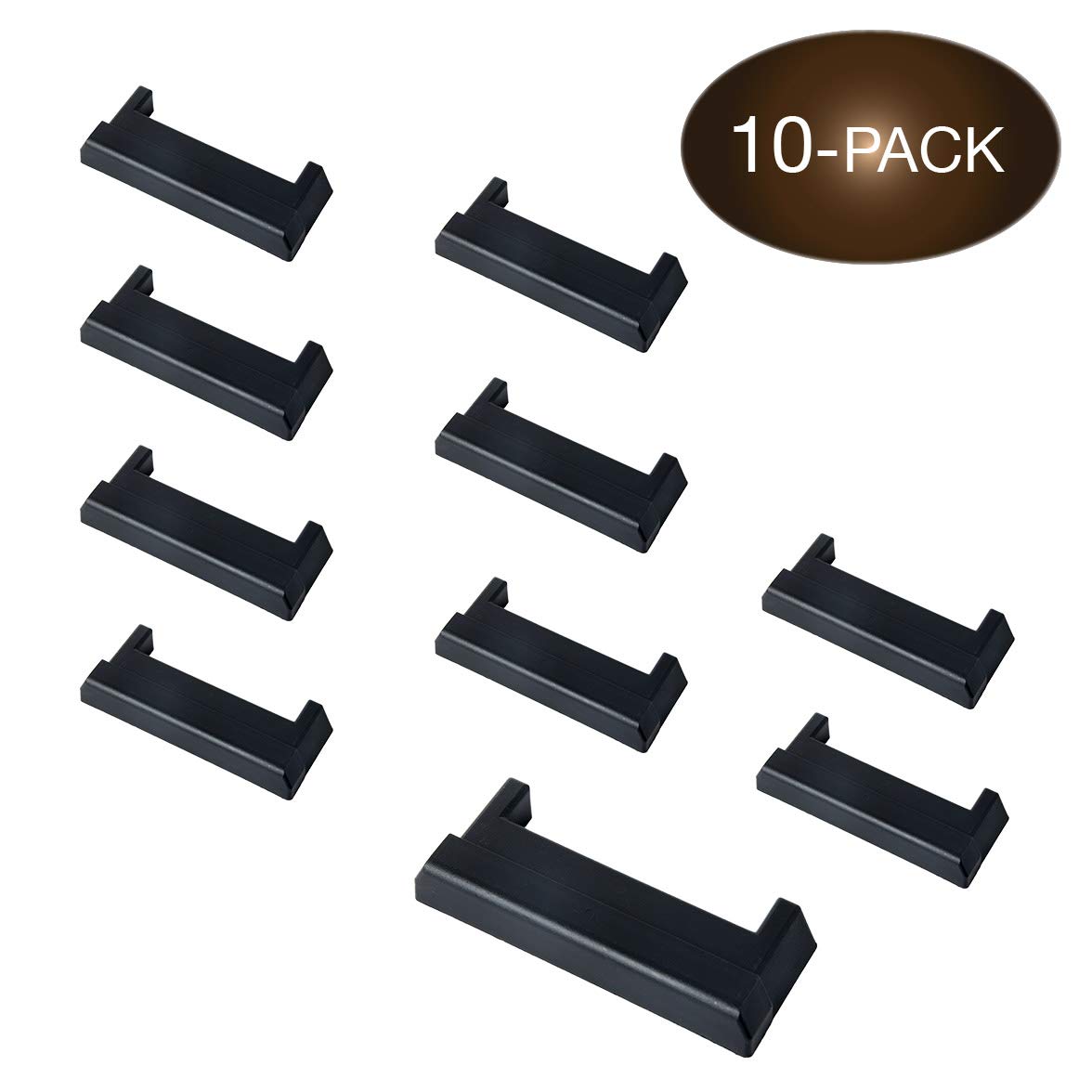 10 E Track TieDown Rail End Cover Durable Black Plastic End
