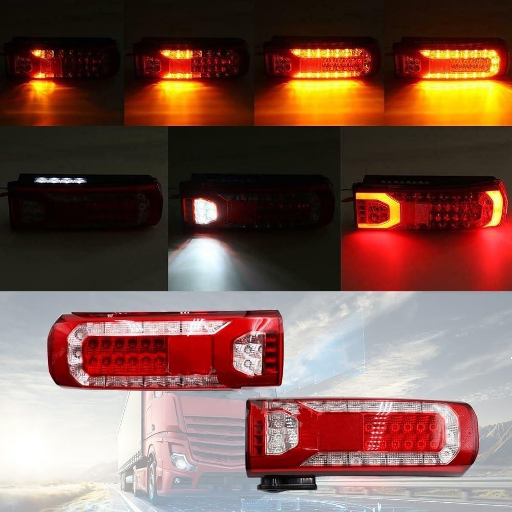 Rücklicht Rückleuchte für Mer-ce&des für Be&nz LKW für Actros MP4 MP5 Anhänger LKW Rücklicht 24V 2 pcs, 0035441003 0035442103 Rückleuchten Lampe Montage