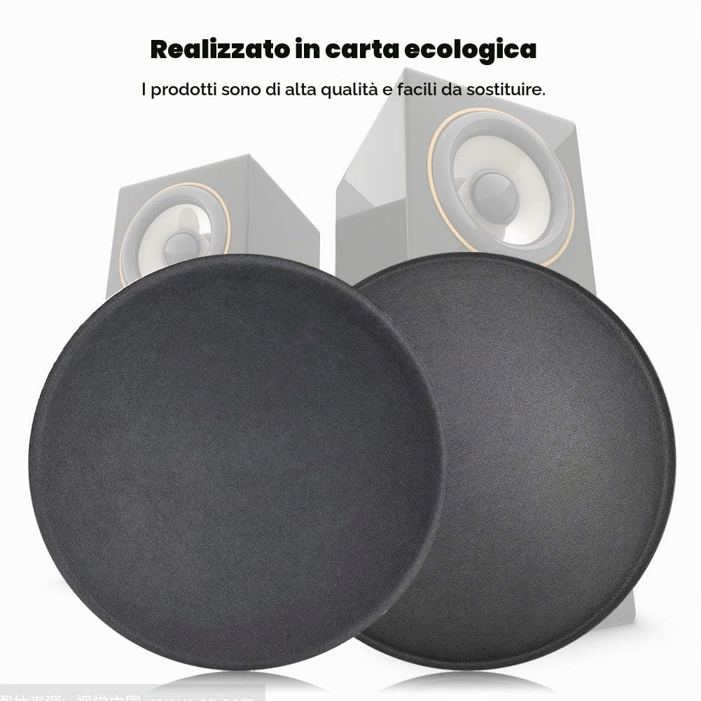 5 PZ Tappo Antipolvere per Altoparlanti Mini 110MM Cupola di Carta Subwoofer Horn con Protezione per Altoparlante da Palco KTV Grande
