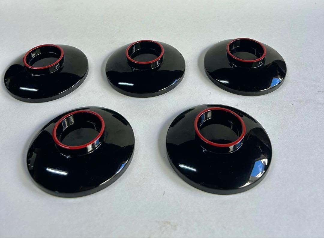 越前塗御吸物碗 錦寿 高仙才丸 水仙文様 天然木 高級漆器 黒地に蒔絵