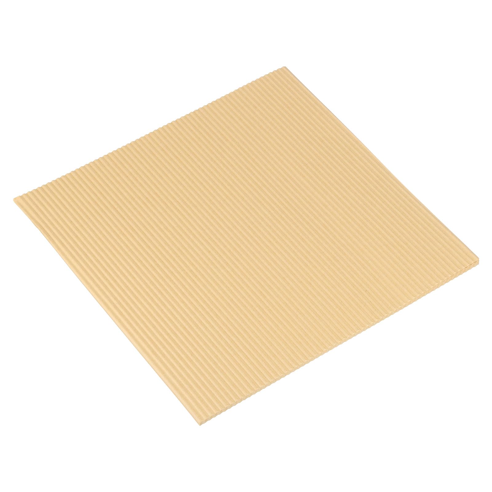sourcing map Carta a prova di olio per pizza, 100 pezzi, 25,4 x 25,4 cm, monostrato, ondulata, tovaglietta per pizza per barbecue, picnic, festival (carta kraft)
