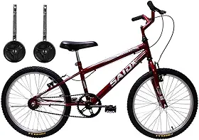 Bicicleta Aro 20 Infantil Masculina Freios V Brake Com Rodinhas