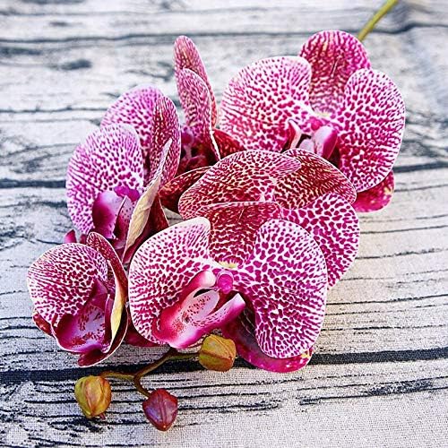 EdricShop - Flores artificiales 3D de orquídeas artificiales de polilla falsa para decoración del hogar, boda, bricolaje, decoración del hogar,