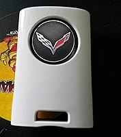 Vista 5 de Carcasa iJDMTOY para llavero de mando a distancia de Cadillaic, Blanco