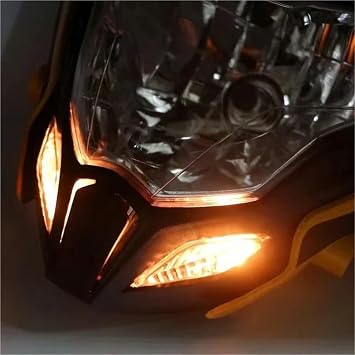 Motorcycle Headlight Compatible With BAJAJ PULSAR 150 200 Assembly Headlamp With Fairing PULSAR150 PULSAR200 Accessories Motorcycle Parts(A)