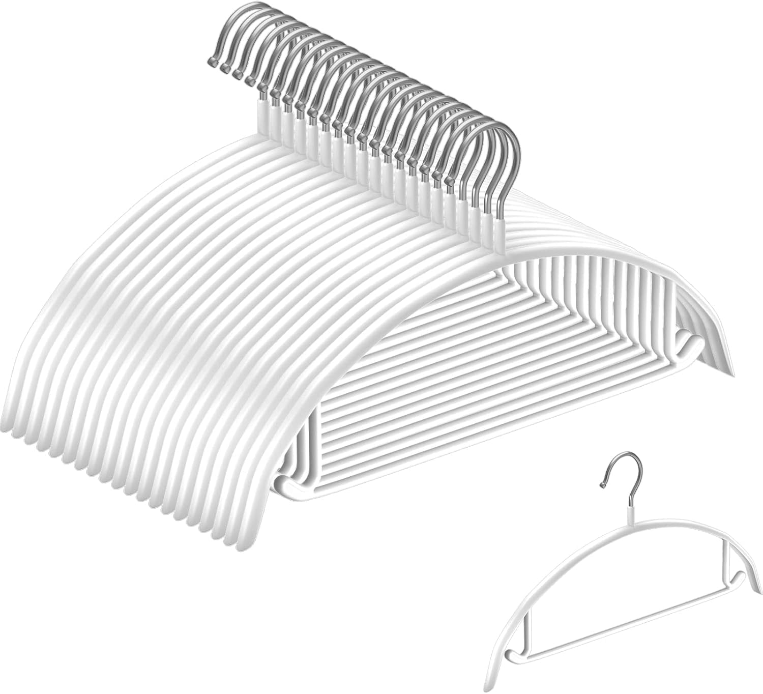 MIGABER ハンガー すべらない ハンガー 20本セットまとめ買い 跡がつかない おしゃれ 洗濯はんがー 滑り落ちない はんがー