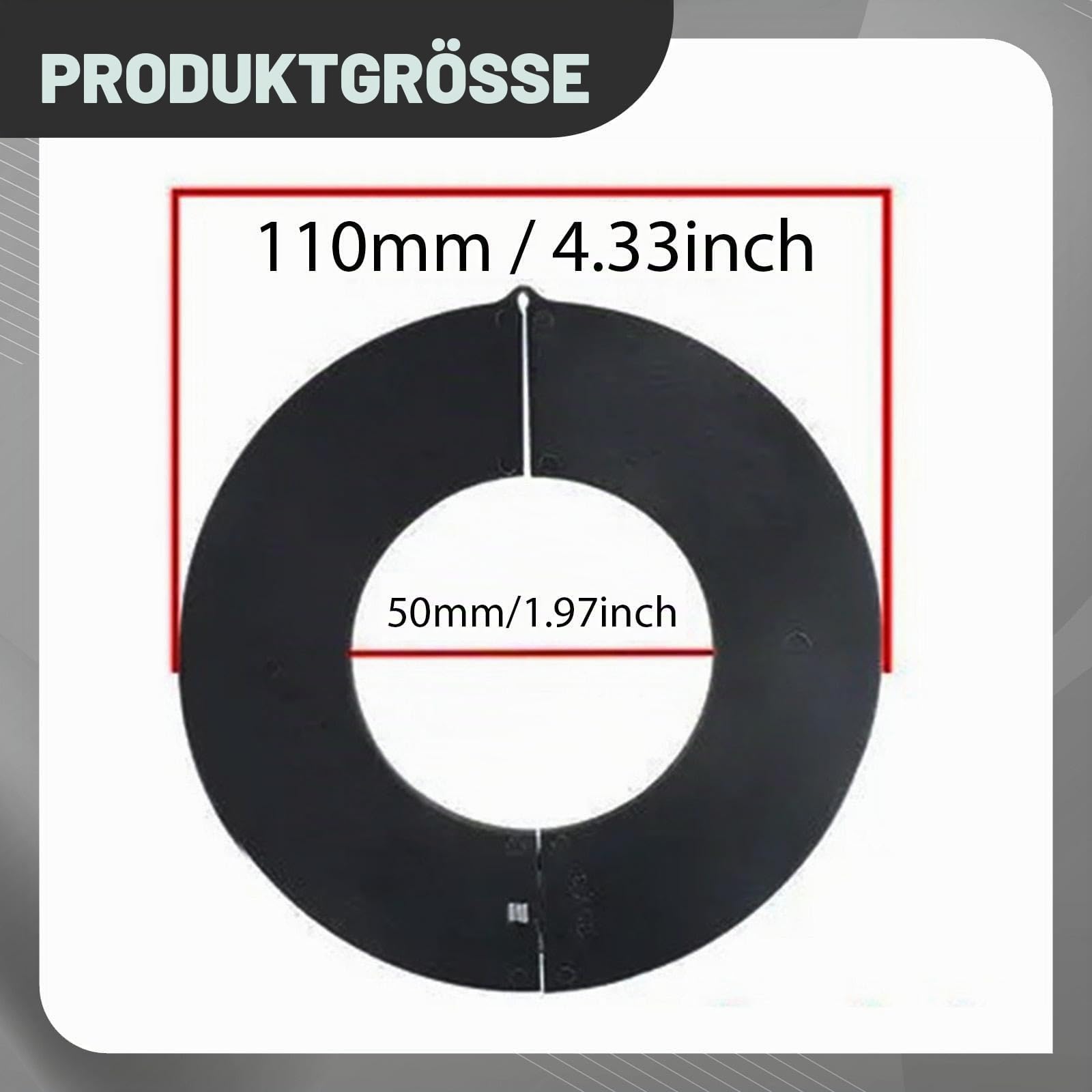 8X Baggerlöffel Bolzen Unterlegscheiben, Löffelbolzen-Unterlegscheiben-Set, Distanzstücke, Dichtungen, Ersatzteile, Einfach zu Montieren, Staubdichter Bagger-Austausch, 5 Cm X 0.3 Cm