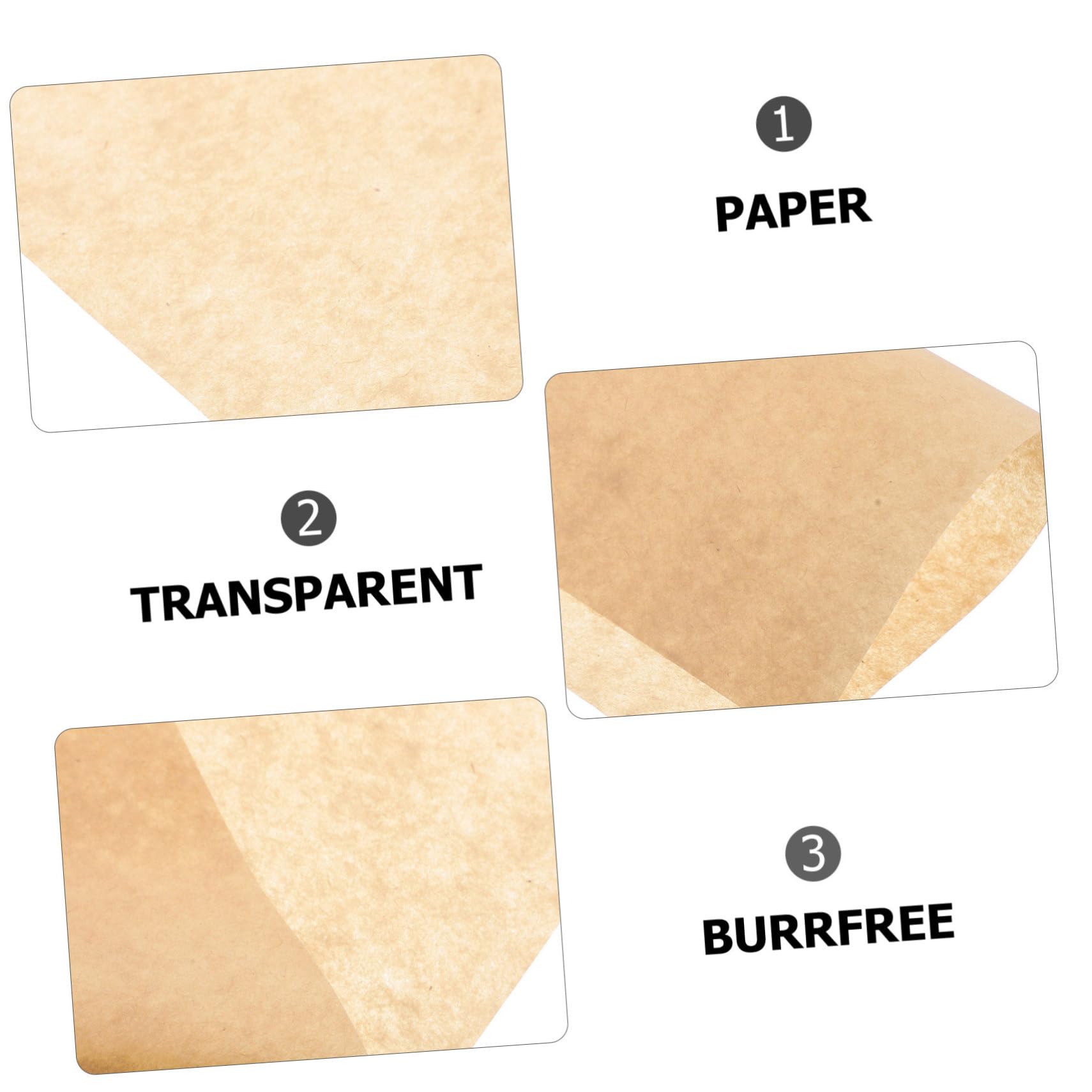 Homoyoyo 500 Feuilles De Papier Sulfurisé Non Blanchi Papier Sulfurisé Pour Pâtisserie Pour Four Pour Pâtisserie