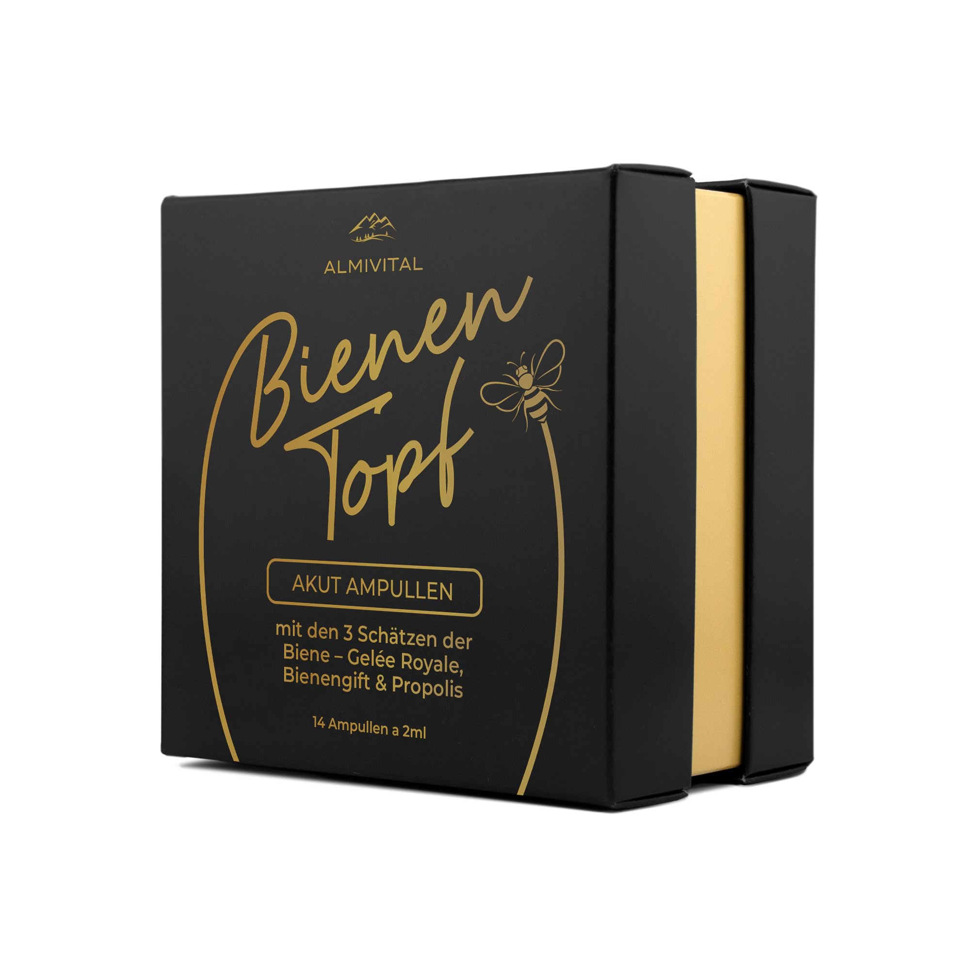 ALMIVITAL BienenTopf Akut Ampullen mit Gelée Royale & Bienengift
