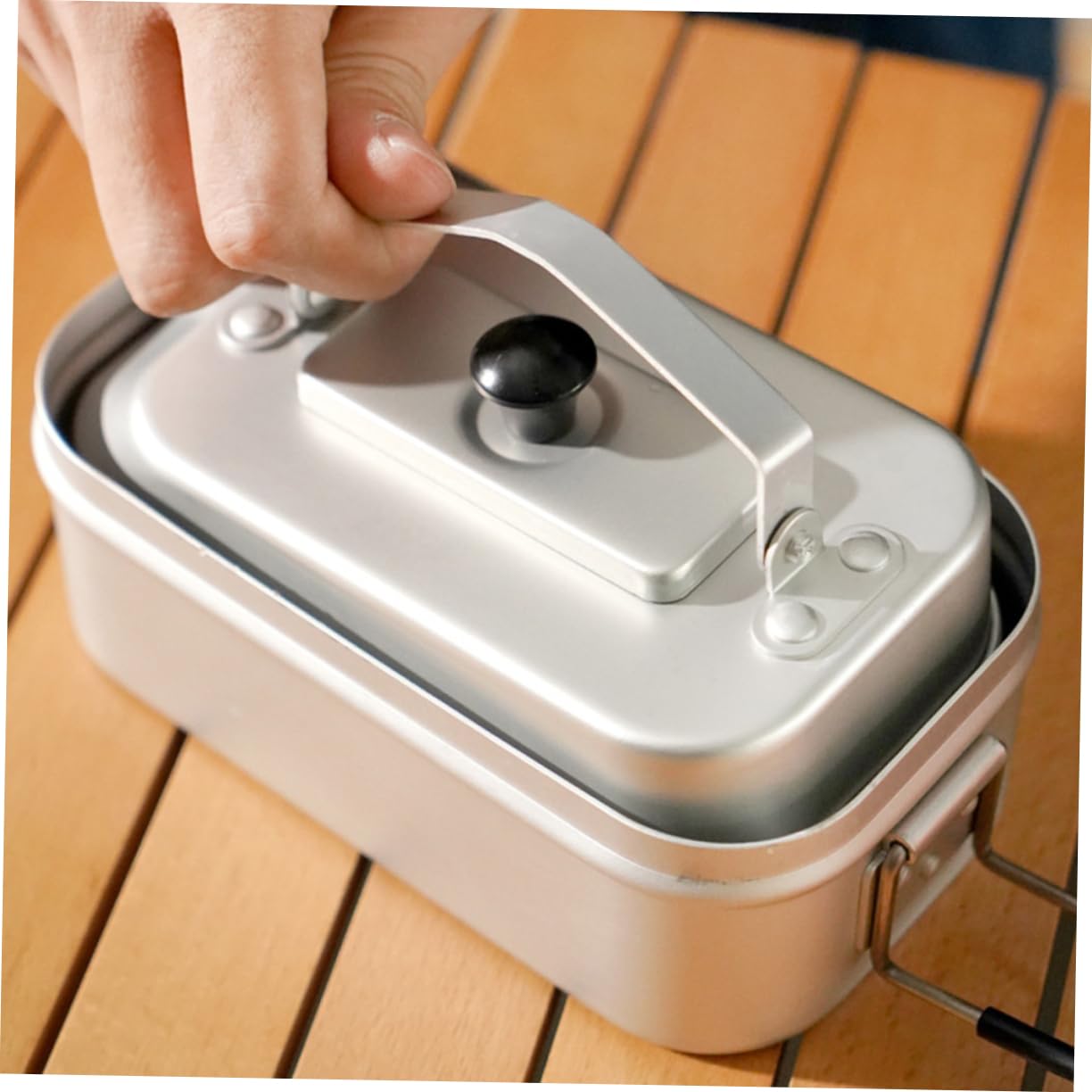 GALPADA 3pcs Aluminum Alloy Camping Kettle Stovetop Pot Tea Pots Outdoor Water Boiler