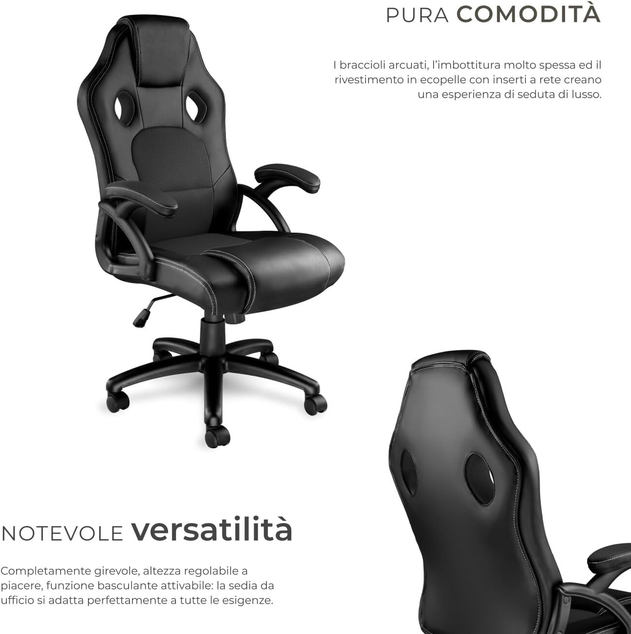 « Sedia Ergonomica da Ufficio - Sedia gaming - Immagine 4