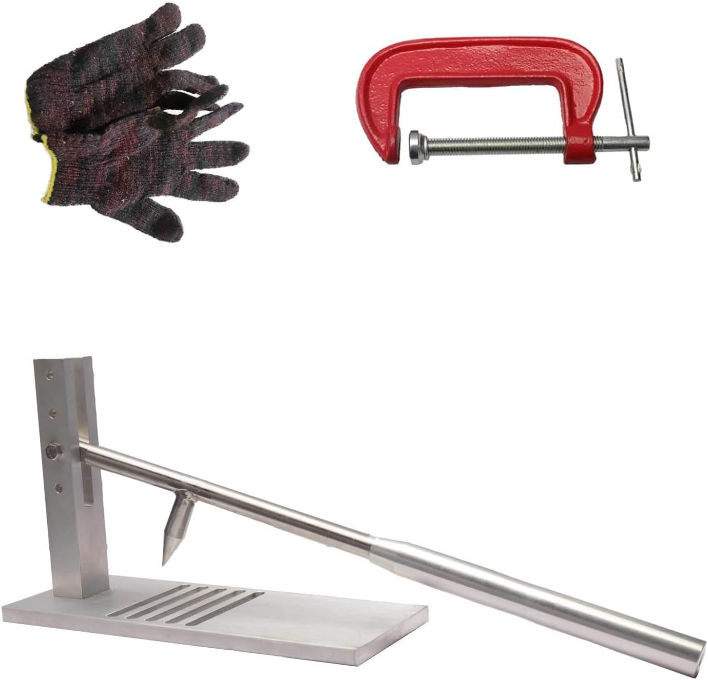 人間工学に基づいたハンドル牡蠣殻むきツールセット防錆アルミ貝安定したベースデザインプロフェッショナル牡蠣開口部