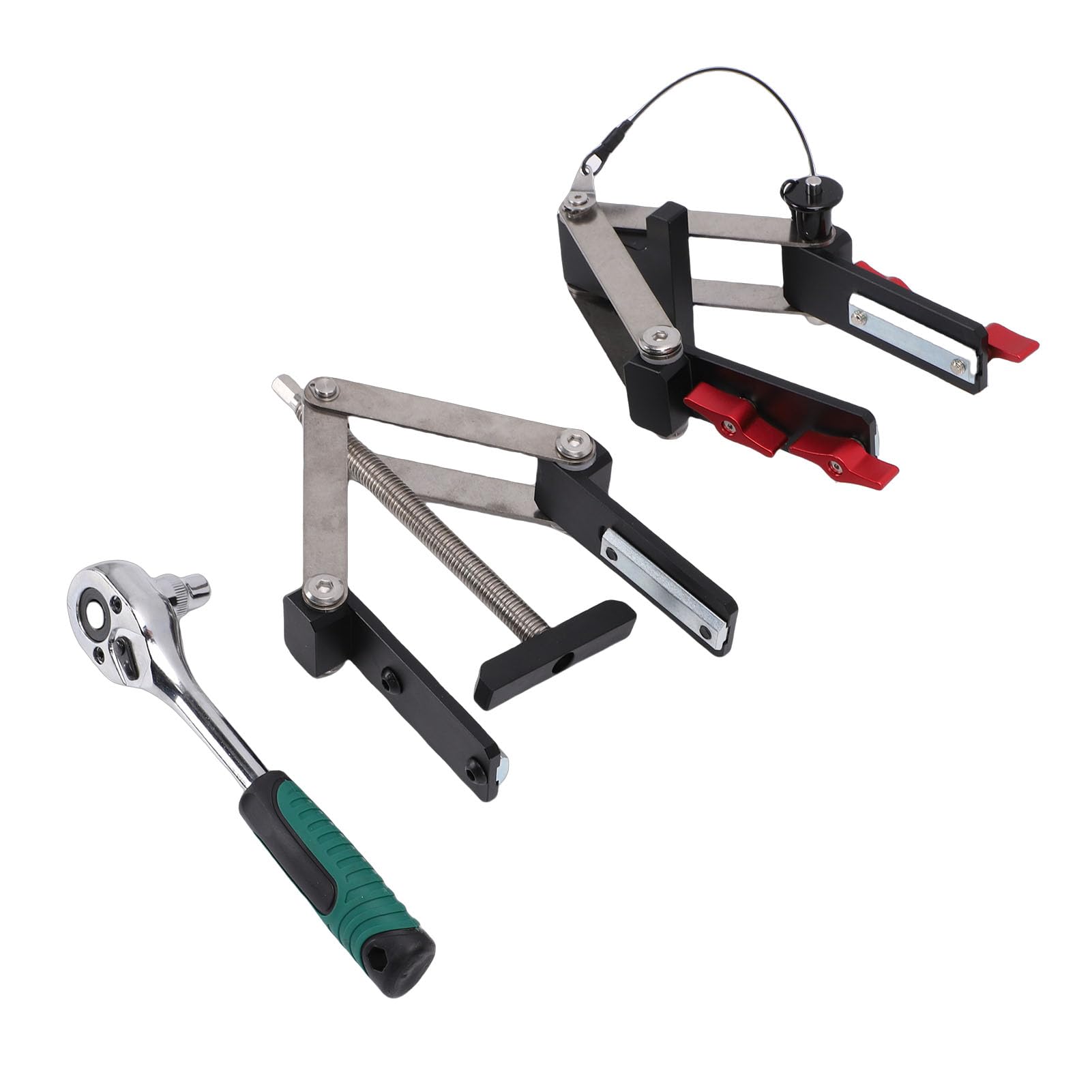 Jeffergarden Morsetto a Pressione a 4 Vie Lega di Alluminio 12-100mm Altezza di Serraggio Morsetto per Pannello con Pressione a 4 Direzioni per Assemblaggio di Armadi per la Lavorazione del