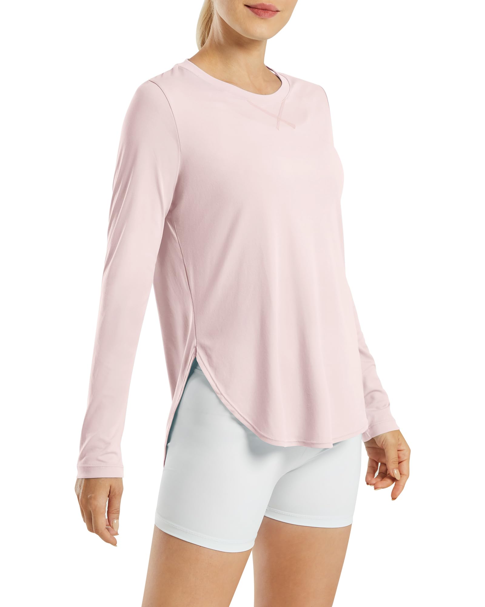 G4Free Women's UPF 50+ UV Shirts Long Sleeve Workout Sun Shirt Outdoor Gym Hiking Tops Quick Dry Lightweight — view 11