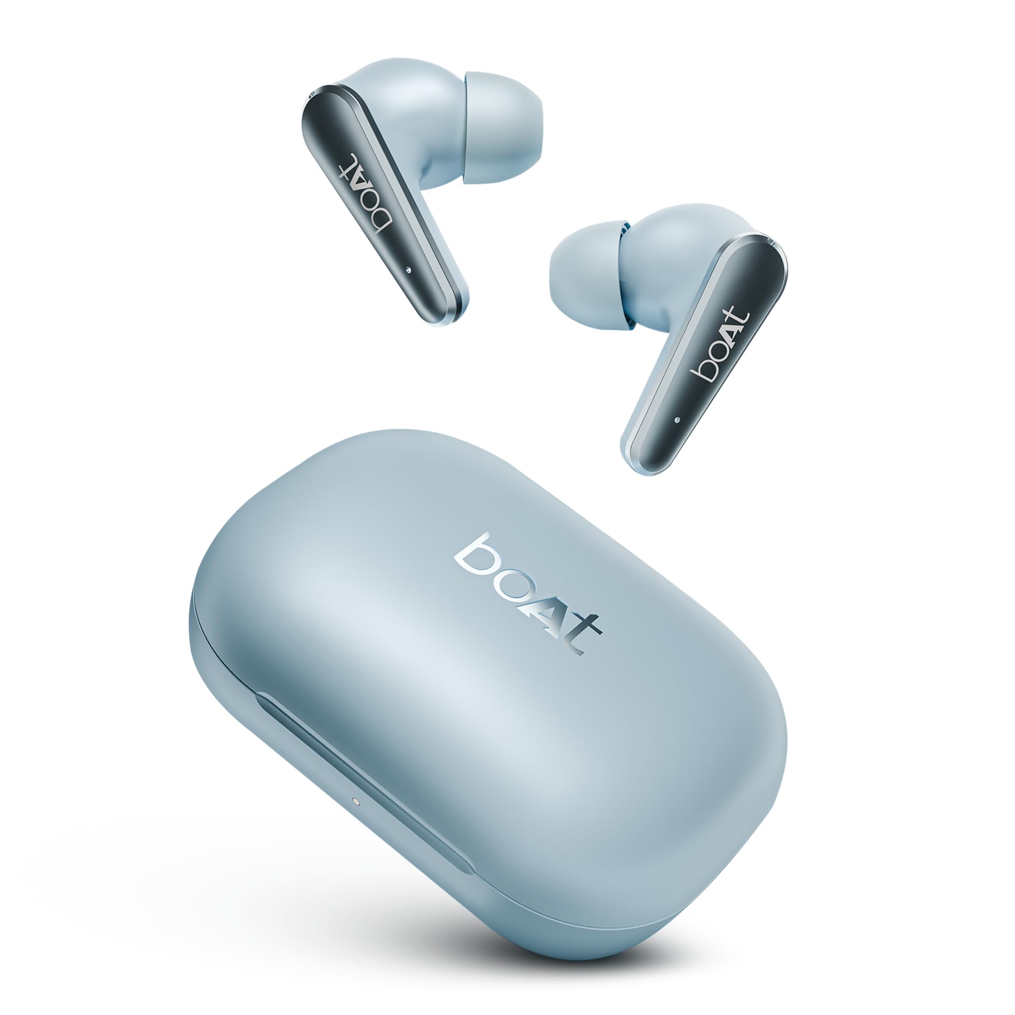 boAt Airdopes 280 ANC, Active Noise Cancellation(~32dB), 60Hrs Battery, 13mm Drivers, 4Mics ENx, Fast Charge, IPX5, v5.3 Bluetooth Earbuds, TWS Ear Buds Wireless Earphones with mic (Mint Blue)
