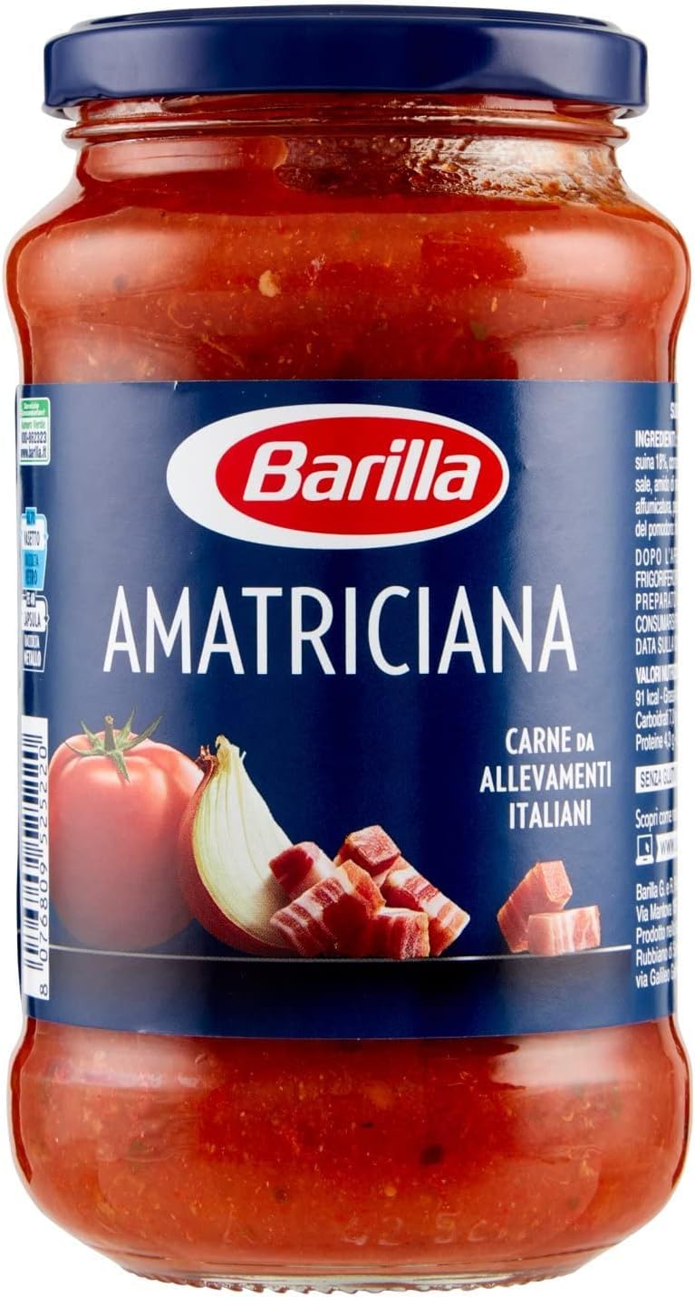 Italian Gourmet Amatriciana salsa per pasta Tomatensauce Speck 12 x 400g