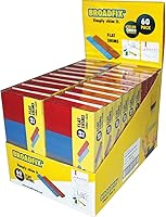 Broadfix Flat Plastic Shims 1.13" x 4" - 60 Pack for Glazing, Wall Covering, Indoor/Outdoor Leveling