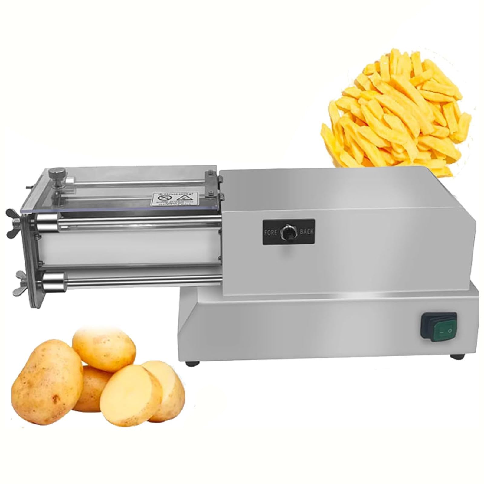 asdchZen French Fries Cutter Machine,Stainless Steel Professional Potato Cutter With Blade And Suction Feet Home Veggie Dicer For Potatoes,Carrots,Cucumber