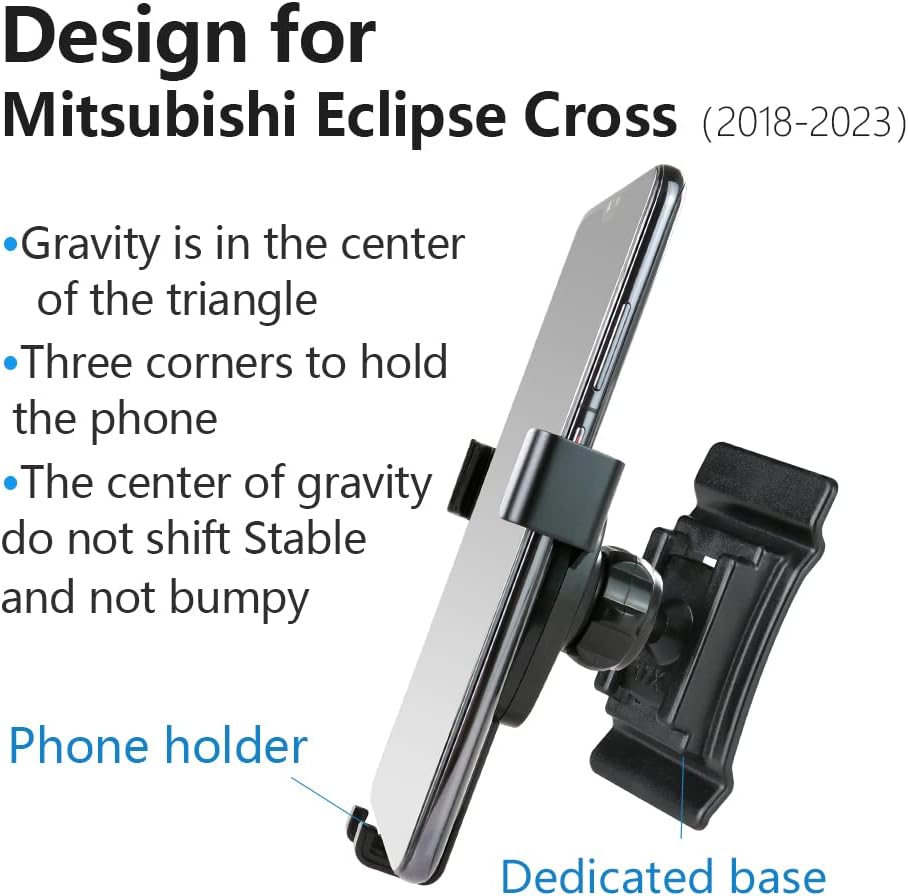 Car Phone Holder for Mitsubishi Eclipse Cross 2018-2026 EC Auto Accessories Navigation Bracket Interior Decoration Mobile Cell Phone Mount