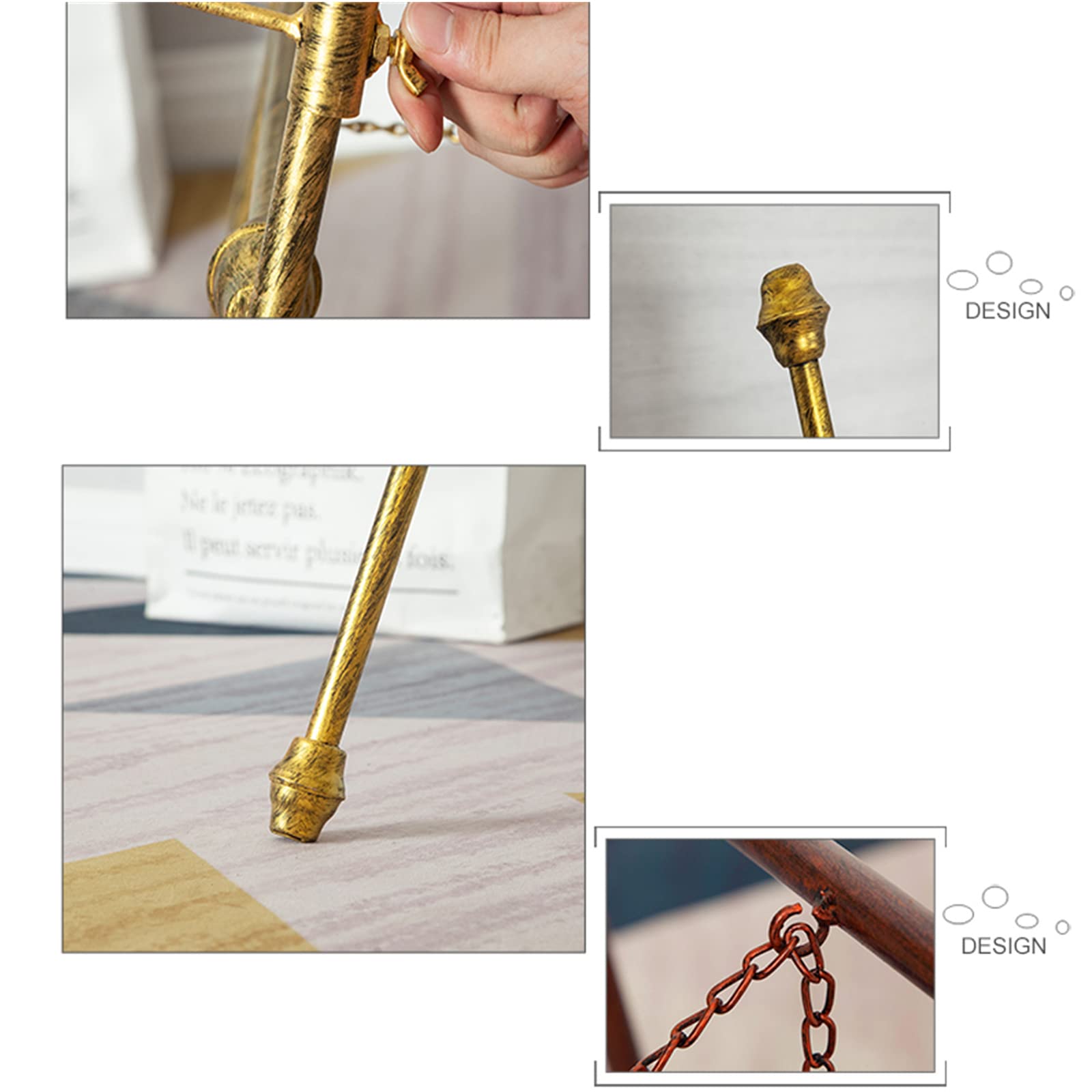 Caballete Plegable Dorado, Caballete de exhibición de Arte portátil, Soporte para Carteles, fotografías y Bodas, liviano, 120/150 cm de Alto(Oro 150cm)