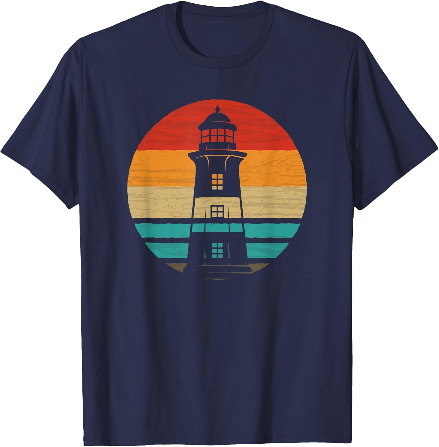 Lighthouse Retro Style Vintage T-Shirt image 4