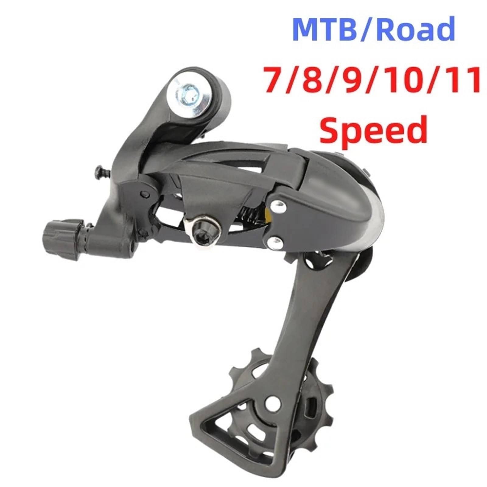 Derailleur，Rear Derailleur Dérailleur arrière de vélo VTT 7/8/9/10/11 Vitesses, dérailleur arrière de Route Compatible avec Les pièces de Cyclisme 7/8/9/10S