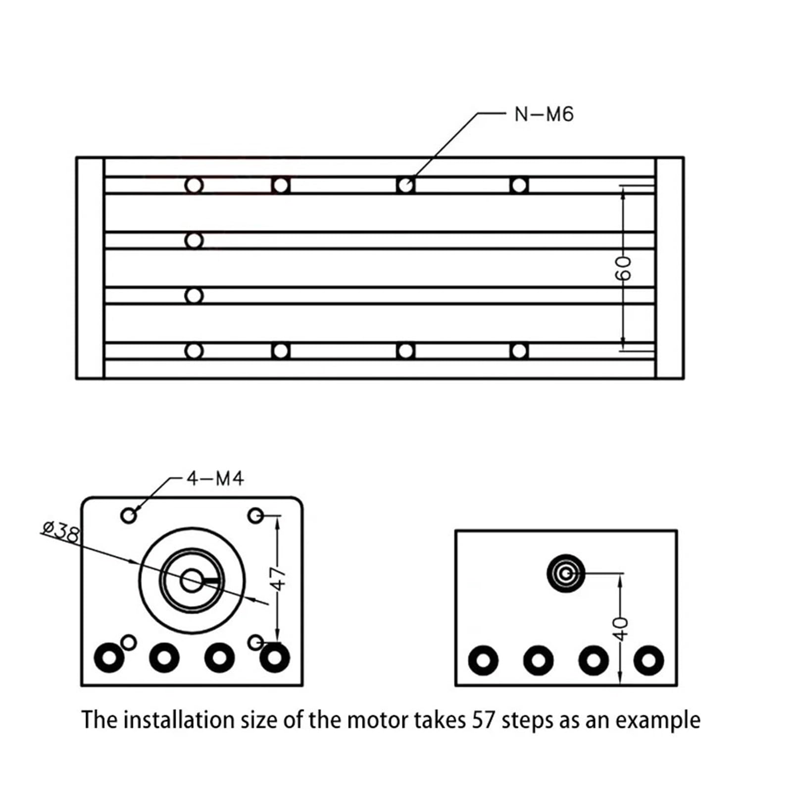 Modulo attuatore lineare Manuale CNC con Guida a ricircolo di Sfere e Guida lineare(900mm Stroke)
