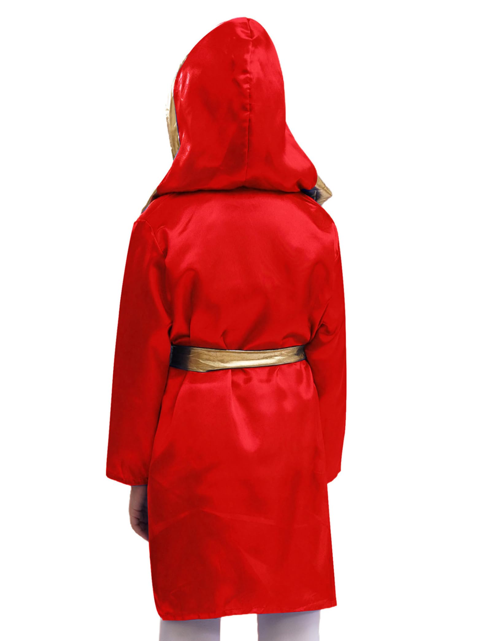 Set di boxer per bambini a maniche lunghe kickboxer, giacca con cappuccio, pantaloni boxer, guanti da allenamento